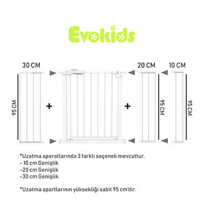 Evokids Ekstra Uzun Çocuk Güvenlik Kapısı - 2